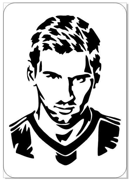 Lionel Messi - Template Stencil để vẽ và sơn - Image 3