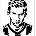 Lionel Messi - Template Stencil để vẽ và sơn - Thumbnail 3