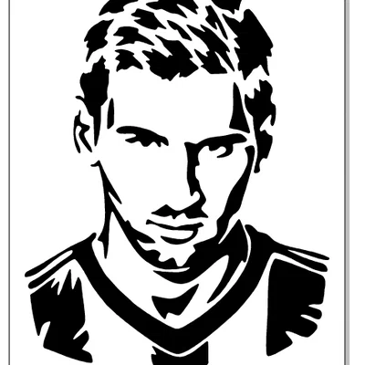 Lionel Messi - Template Stencil để vẽ và sơn