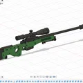 Mô hình súng bắn tỉa AWP CS2 in 3D - Tùy chỉnh kích thước - Thumbnail 3