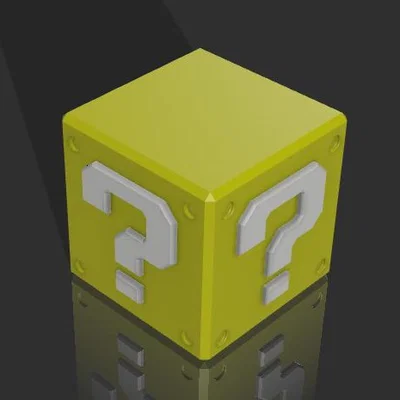 Hộp Đựng Đồ Super Mario Question Box 3D - Mô Hình Trang Trí Độc Đáo