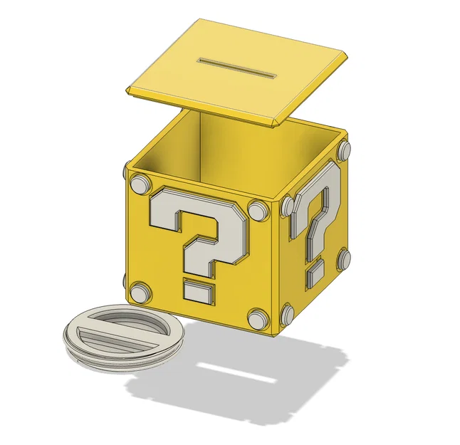 Hộp Đựng Đồ Super Mario Question Box 3D - Mô Hình Trang Trí Độc Đáo - Image 2