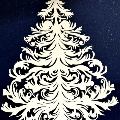 Mẫu cây thông Noel treo tường trang trí nhà cửa đẹp mắt