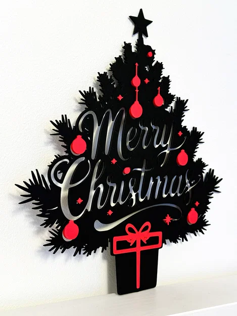 Tranh treo tường Merry Christmas 3D - Trang trí Giáng Sinh độc đáo - Image 2
