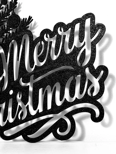 Tranh treo tường Merry Christmas - Đồ trang trí Giáng sinh in 3D - Image 2