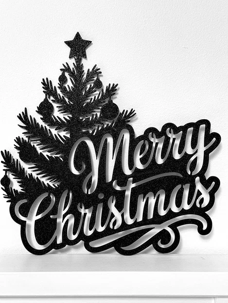 Tranh treo tường Merry Christmas - Đồ trang trí Giáng sinh in 3D - Image 3