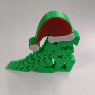 Mô hình khủng long Flexi Rex Giáng sinh in 3D độc đáo