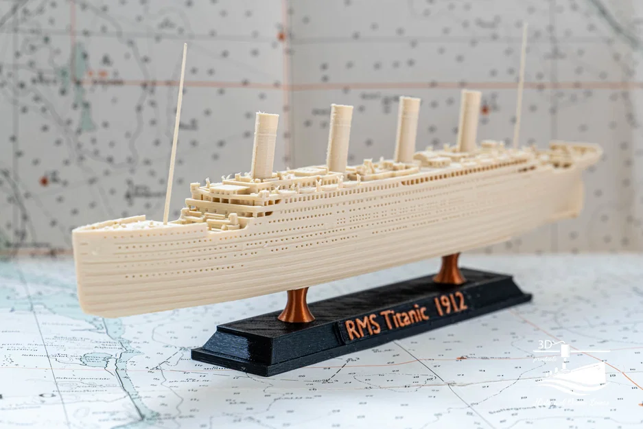 RMS Titanic 1:1000 – Mô hình tàu lịch sử dễ in kèm stand - Image 2