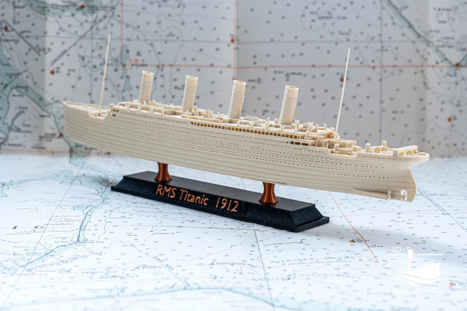 RMS Titanic 1:1000 – Mô hình tàu lịch sử dễ in kèm stand - Image 3