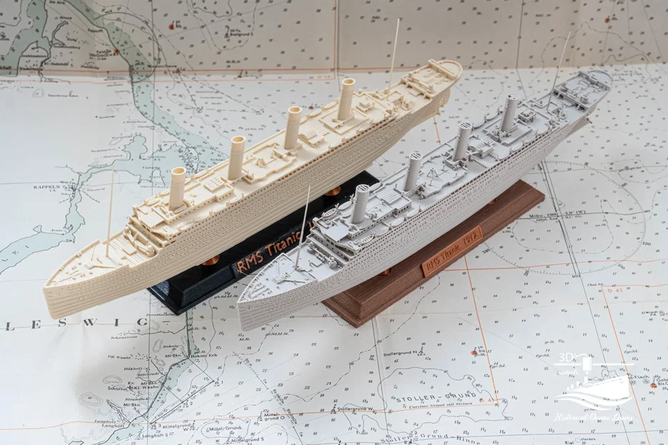 RMS Titanic 1:1000 – Mô hình tàu lịch sử dễ in kèm stand - Image 5