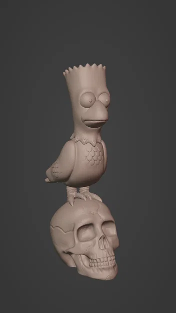 Mô hình 3D Bart The Raven - Độc đáo cho người hâm mộ The Simpsons - Image 4