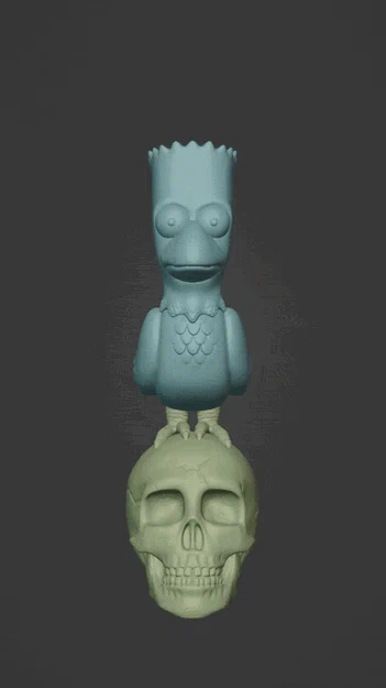 Mô hình 3D Bart The Raven - Độc đáo cho người hâm mộ The Simpsons - Image 5