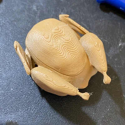 Mô hình hộp đựng hình gà tây nướng (Turkey Roast Box) in 3D