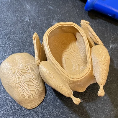 Mô hình hộp đựng hình gà tây nướng (Turkey Roast Box) in 3D