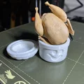 Mô hình hộp đựng hình gà tây nướng (Turkey Roast Box) in 3D - Thumbnail 4