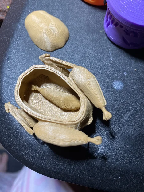 Mô hình hộp đựng hình gà tây nướng (Turkey Roast Box) in 3D - Image 5