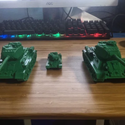 Xe tăng T34-85 (USSR) – tỉ lệ 1:100, 2 parts