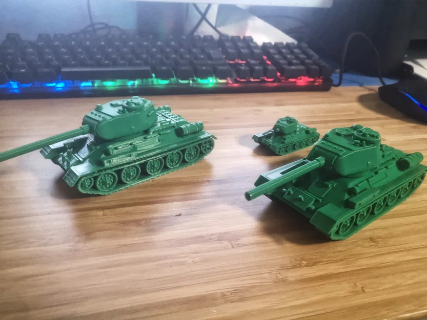 Xe tăng T34-85 (USSR) – tỉ lệ 1:100, 2 parts - Image 5