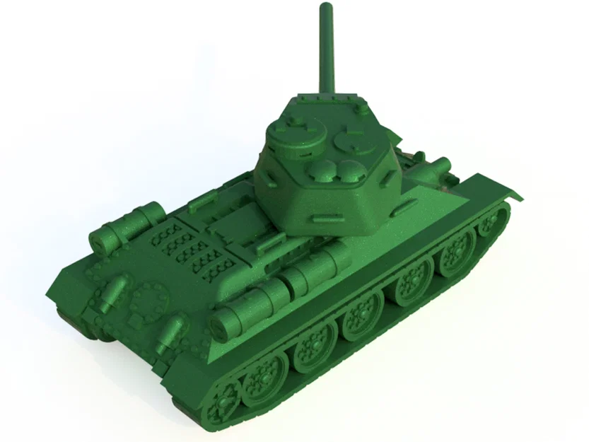 Xe tăng T34-85 (USSR) – tỉ lệ 1:100, 2 parts - Image 6