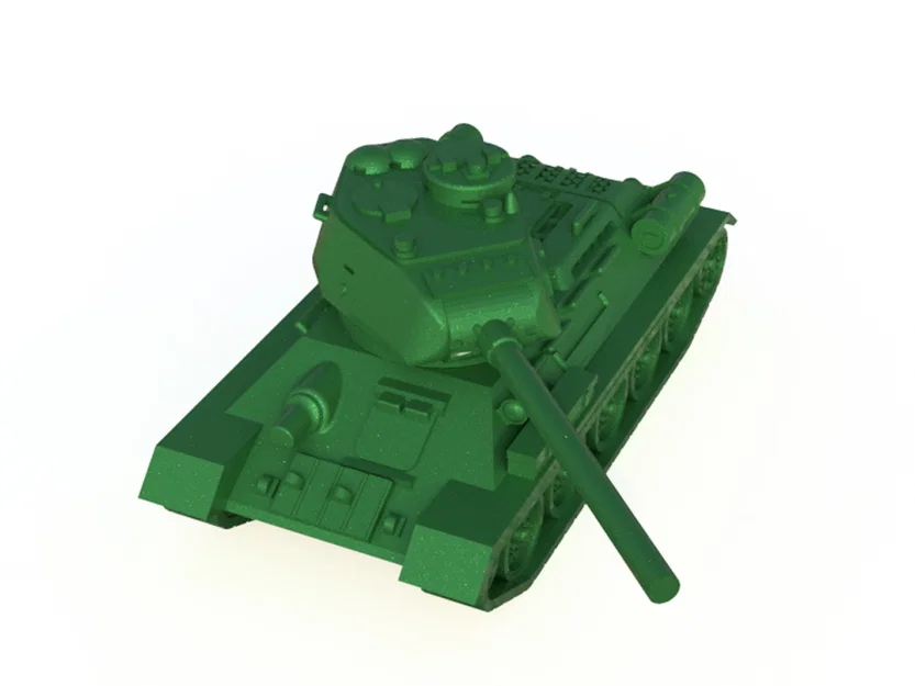 Xe tăng T34-85 (USSR) – tỉ lệ 1:100, 2 parts - Image 7