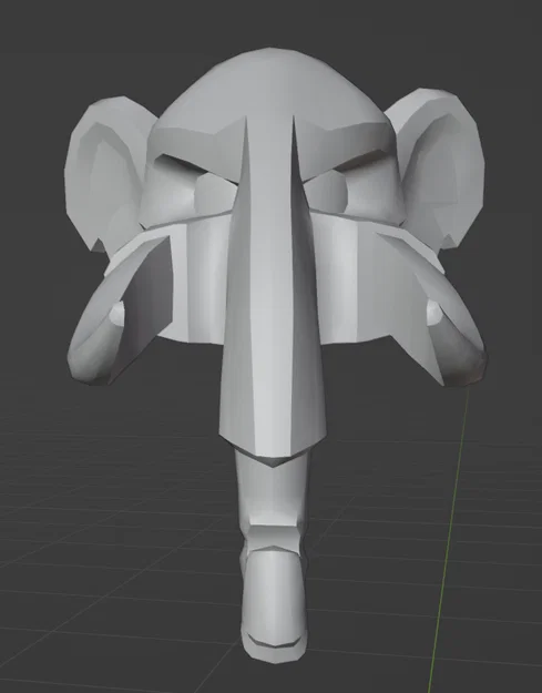 Mô hình 3D đầu voi Mammoth từ LEGO Legends of Chima - Image 2