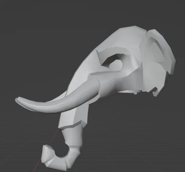 Mô hình 3D đầu voi Mammoth từ LEGO Legends of Chima - Image 3