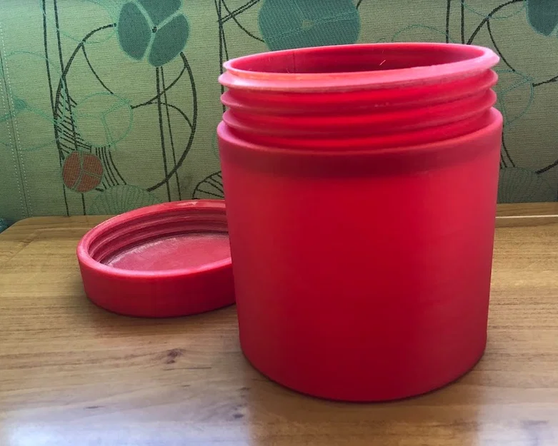 Hộp đơn giản cỡ lớn với nắp vặn ren - Image 1