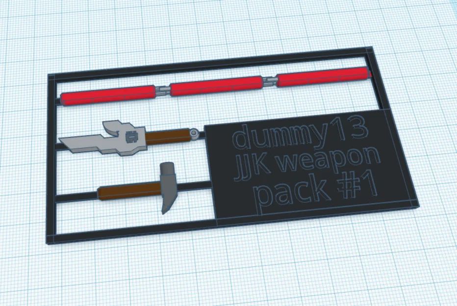 Bộ sưu tập vũ khí Jujutsu Kaisen (JJK) cho mô hình Dummy 13 - Image 2