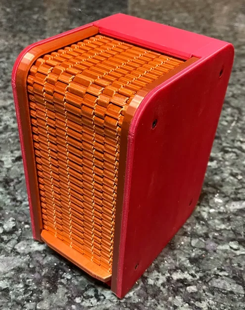 Cánh cửa rút ngắn tùy chỉnh cho hộp đựng thẻ bài (Tambour Box) in 3D - Image 1