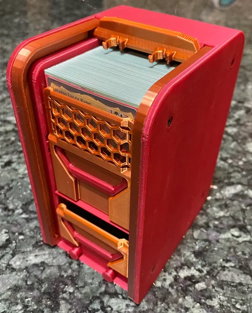 Cánh cửa rút ngắn tùy chỉnh cho hộp đựng thẻ bài (Tambour Box) in 3D - Image 2