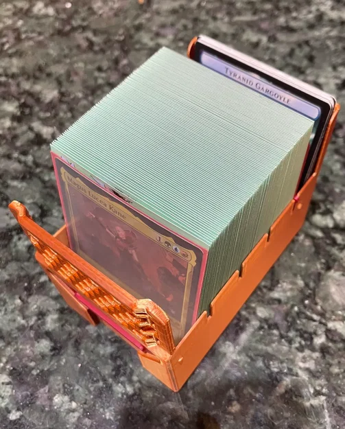 Cánh cửa rút ngắn tùy chỉnh cho hộp đựng thẻ bài (Tambour Box) in 3D - Image 3