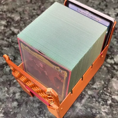 Cánh cửa rút ngắn tùy chỉnh cho hộp đựng thẻ bài (Tambour Box) in 3D