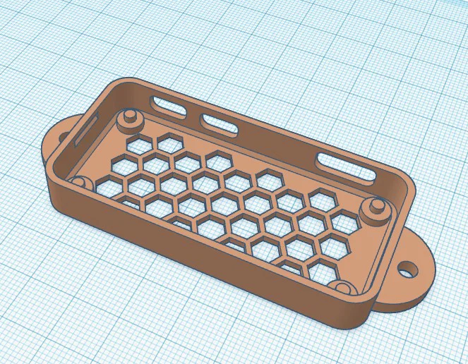 Vỏ case Raspberry Pi Zero 2 W thiết kế dạng lưới tản nhiệt - Image 1