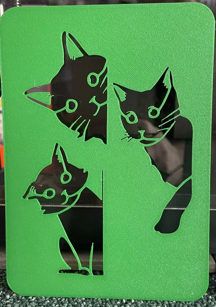 7 Mèo - Stencil Template để vẽ và sơn - Image 2