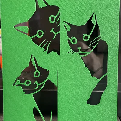 7 Mèo - Stencil Template để vẽ và sơn