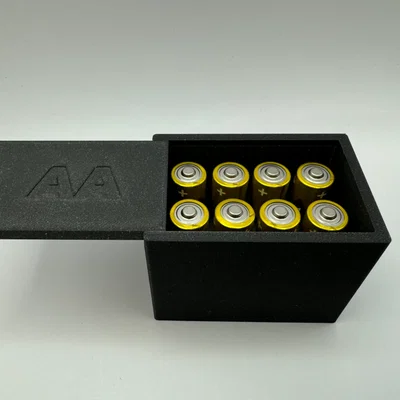 Hộp đựng pin nắp trượt (Sliding lid battery storage boxes)