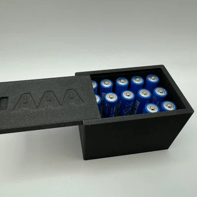 Hộp đựng pin nắp trượt (Sliding lid battery storage boxes)