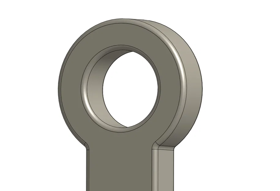 Mẫu móc khóa hình chữ thập (Cross Key Chain) thiết kế trên Onshape - Image 2