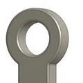 Mẫu móc khóa hình chữ thập (Cross Key Chain) thiết kế trên Onshape - Thumbnail 2