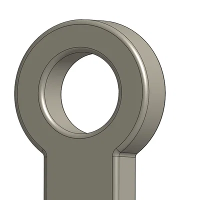 Mẫu móc khóa hình chữ thập (Cross Key Chain) thiết kế trên Onshape