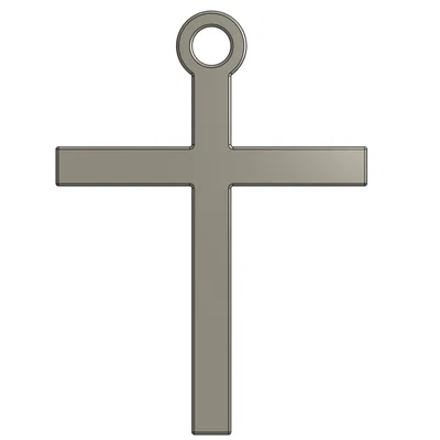 Mẫu móc khóa hình chữ thập (Cross Key Chain) thiết kế trên Onshape