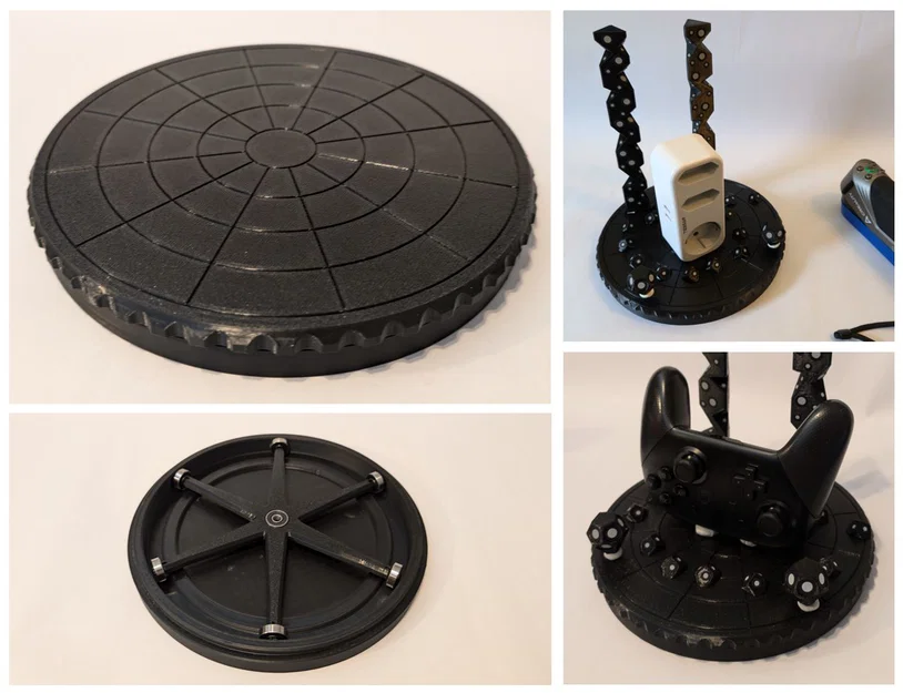 Turntable thủ công cho 3D Scan (200mm, xoay mượt chính xác) - Image 1