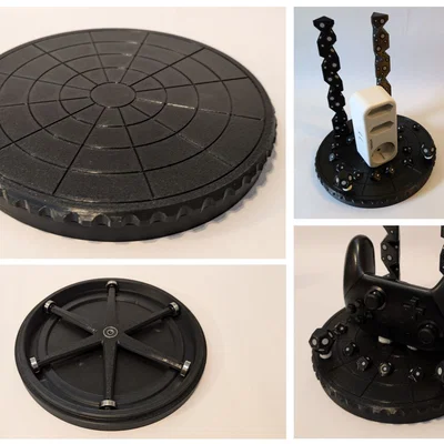 Turntable thủ công cho 3D Scan (200mm, xoay mượt chính xác)