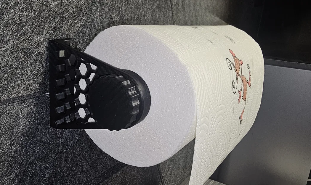 Giá treo khăn giấy 3D tiện lợi cho nhà bếp - Image 2