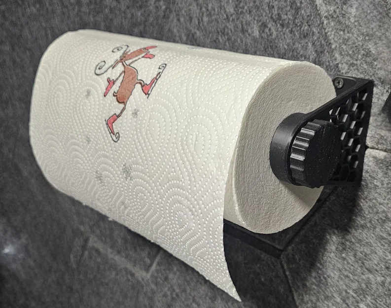 Giá treo khăn giấy 3D tiện lợi cho nhà bếp - Image 3