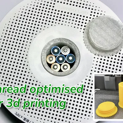 Tạ spool cho Bambulab AMS / spool Redline Filament (ren chỉnh sửa)