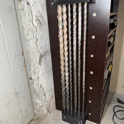 Giá treo mũi khoan SDS Plus 3D - Giải pháp sắp xếp xưởng chuyên nghiệp