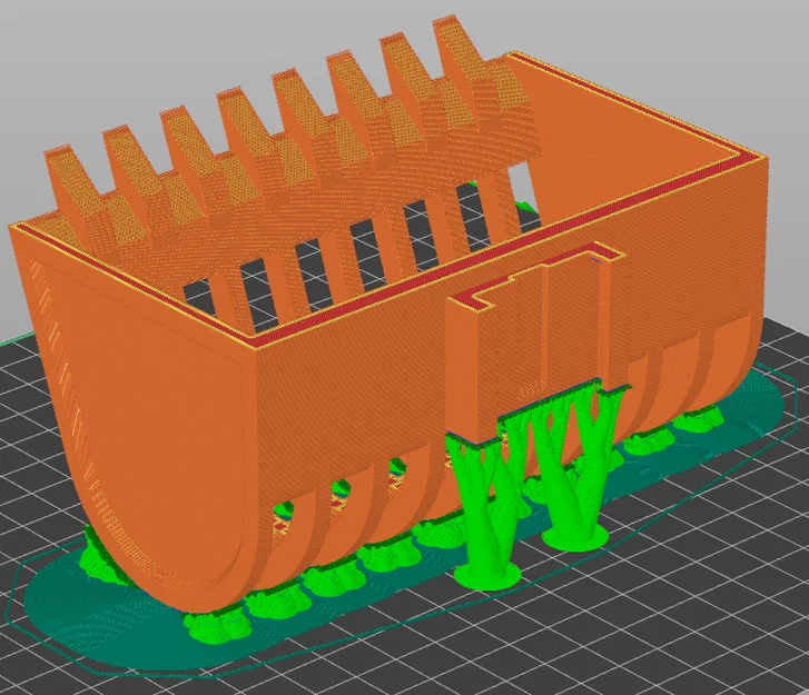Gàu sàng extra-wide cho Bruder CAT Excavator (02483) - Image 2