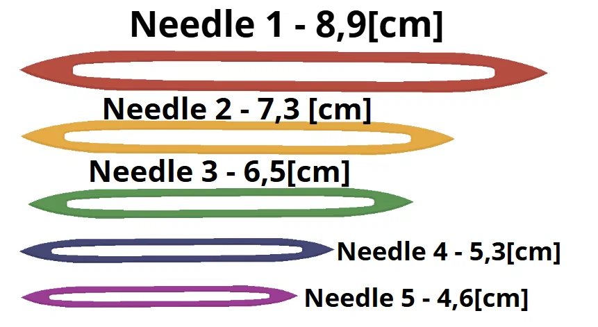 Bộ 5 cây kim khâu len (Finishing needles) đa năng cho người đam mê móc - Image 4