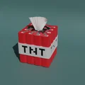 Hộp đựng giấy ăn mô hình Minecraft TNT sáng tạo cho game thủ - Thumbnail 1